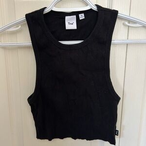 TNA Black Crop Top